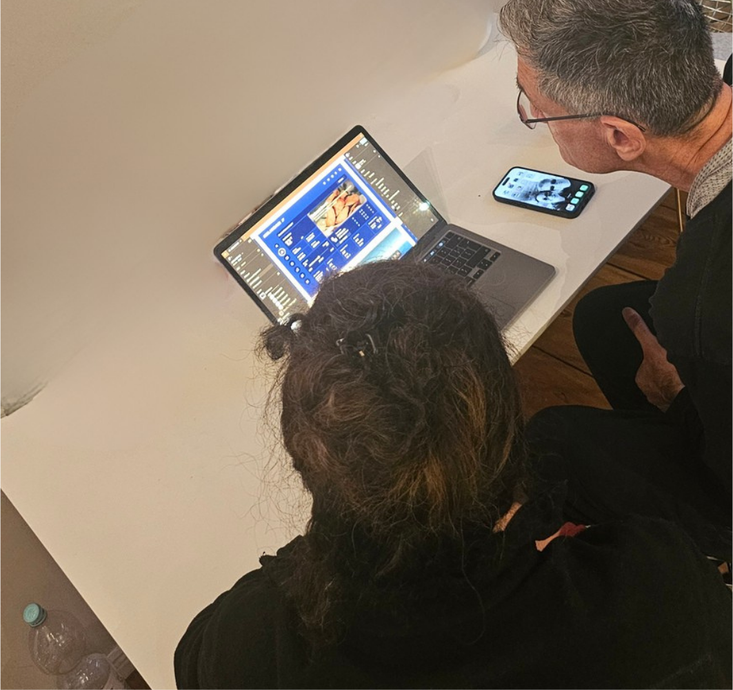 Showing Figma designs for feedback